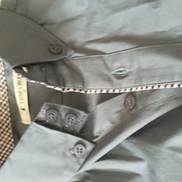 EUC Tomsware button down with check pattern details, worn once! - Picture 4 of 6